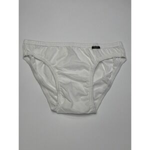 Jockey Mens Bikini Briefs White Cotton Everyday‎ Comfort Size Large